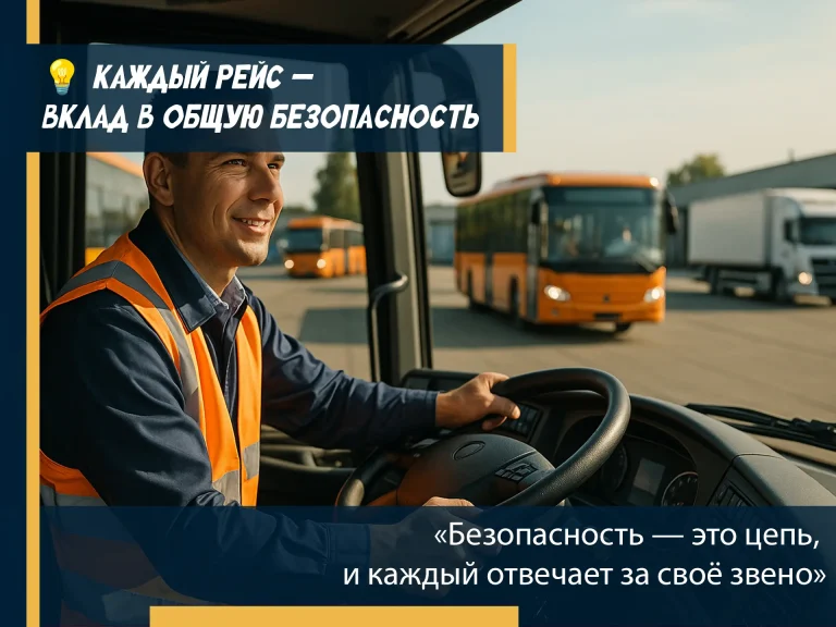 ???? Каждый рейс — вклад в общую безопасность